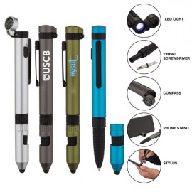 Custom Engraved 6 in 1 Multi Functional Tool Pen