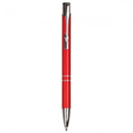 Custom Engraved Red Pen w/Silver Trim