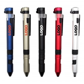 Custom Imprinted Multifunctional Ballpoint Pen with LED Light and Compass