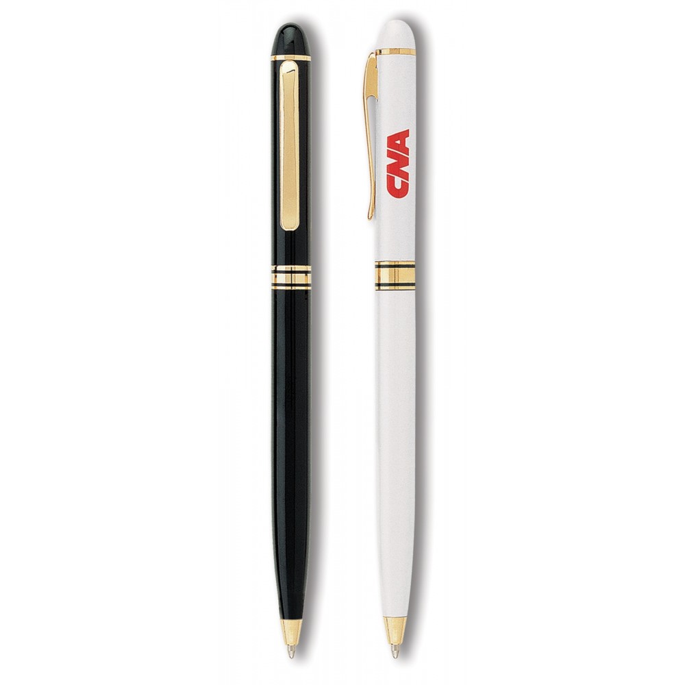 Custom Imprinted Twist Action Pen With Solid Brass Barrel