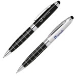 Grid Patterned Stylus Pen Custom Imprinted