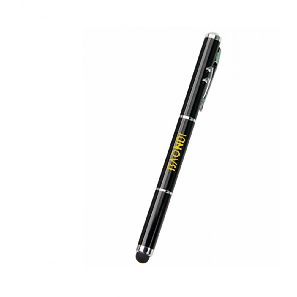 3 in 1 LED Stylus Ballpoint Pen Custom Imprinted