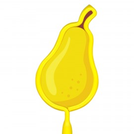 Inkbend Standard Billboard Pens W/ Yellow Pear Stock Imprint Custom Imprinted