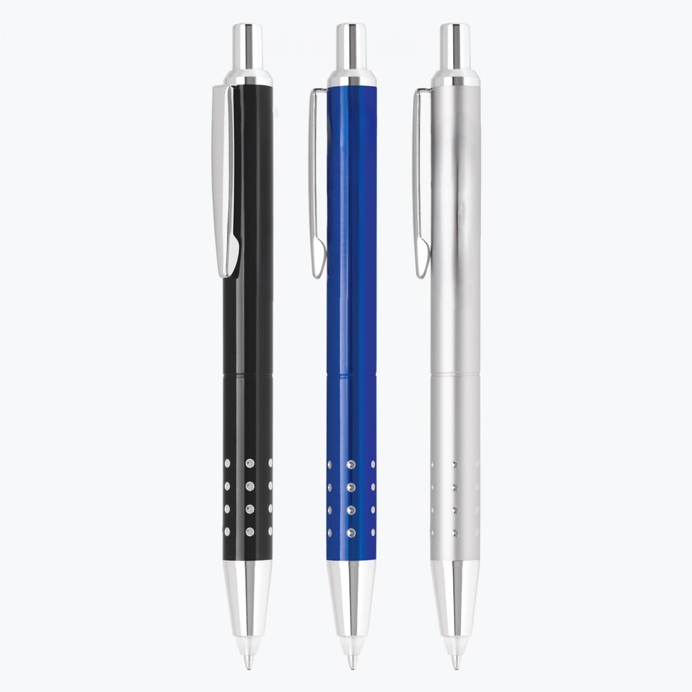 Delight-6 Aluminum Light-Up Ballpoint Pen Logo Branded