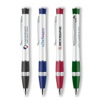 Twist Action Chrome Accented Pen Custom Imprinted