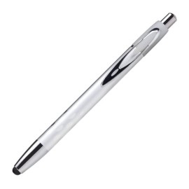 Fusion Metal Stylus Pen - Silver Logo Branded  Fusion Metal Stylus Pen - Silver Logo Branded