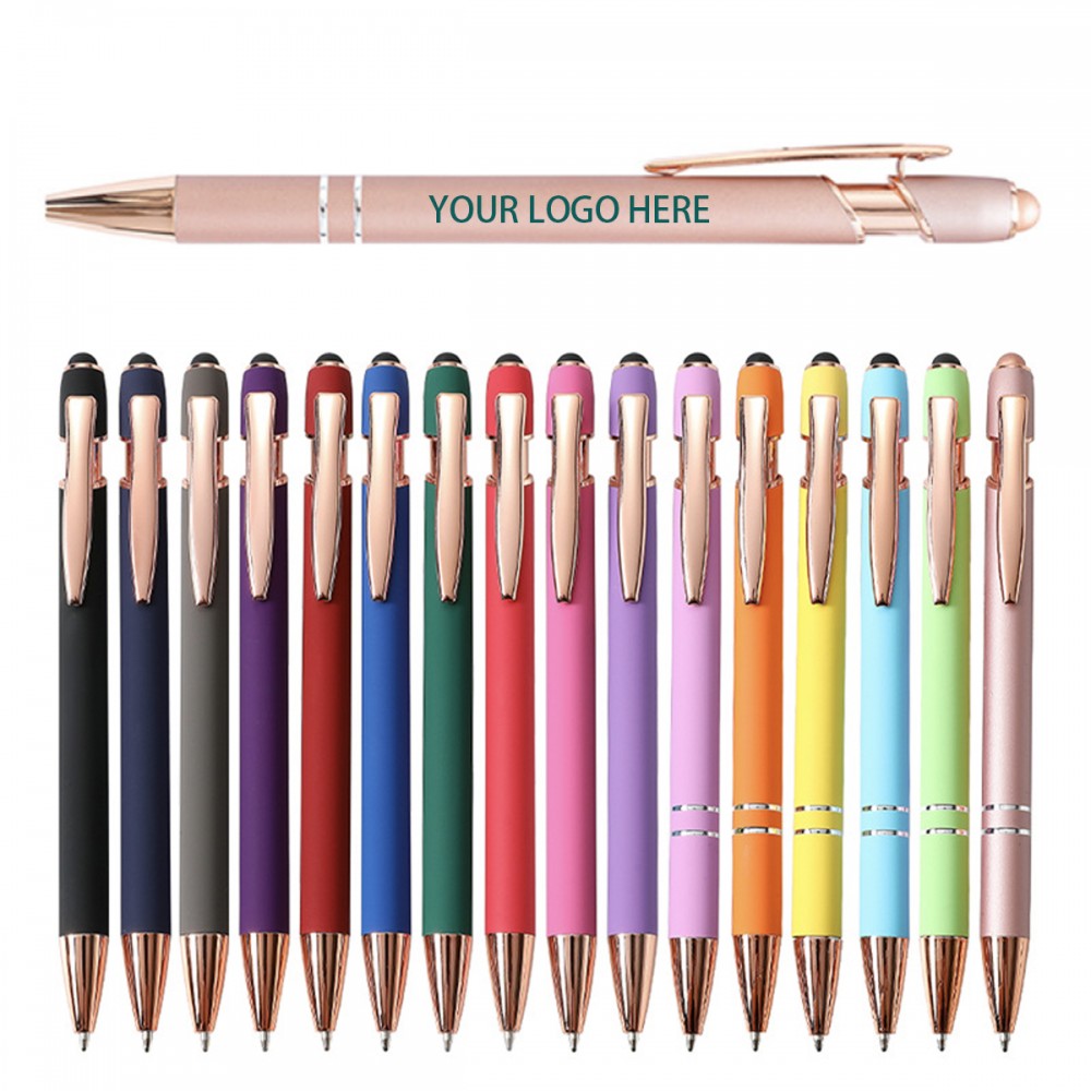 Rose Gold Metal Touchscreen Pen Custom Engraved
