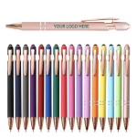 Rose Gold Metal Touchscreen Pen Custom Engraved