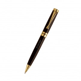 Logo Branded Retro Wooden Pen Retractable Ballpoint Pen