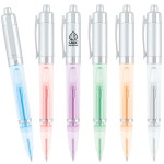 Logo Branded Metallic Light Up Pen