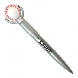 Baseball Specialty Pen w/Squeeze Topper Custom Imprinted