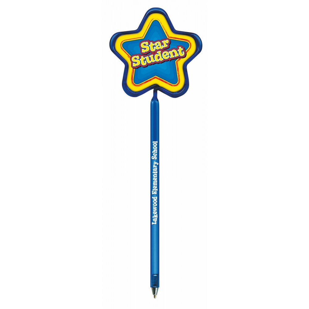 Inkbend Standard Billboard Pens W/ Rounded Star Stock Insert Logo Branded