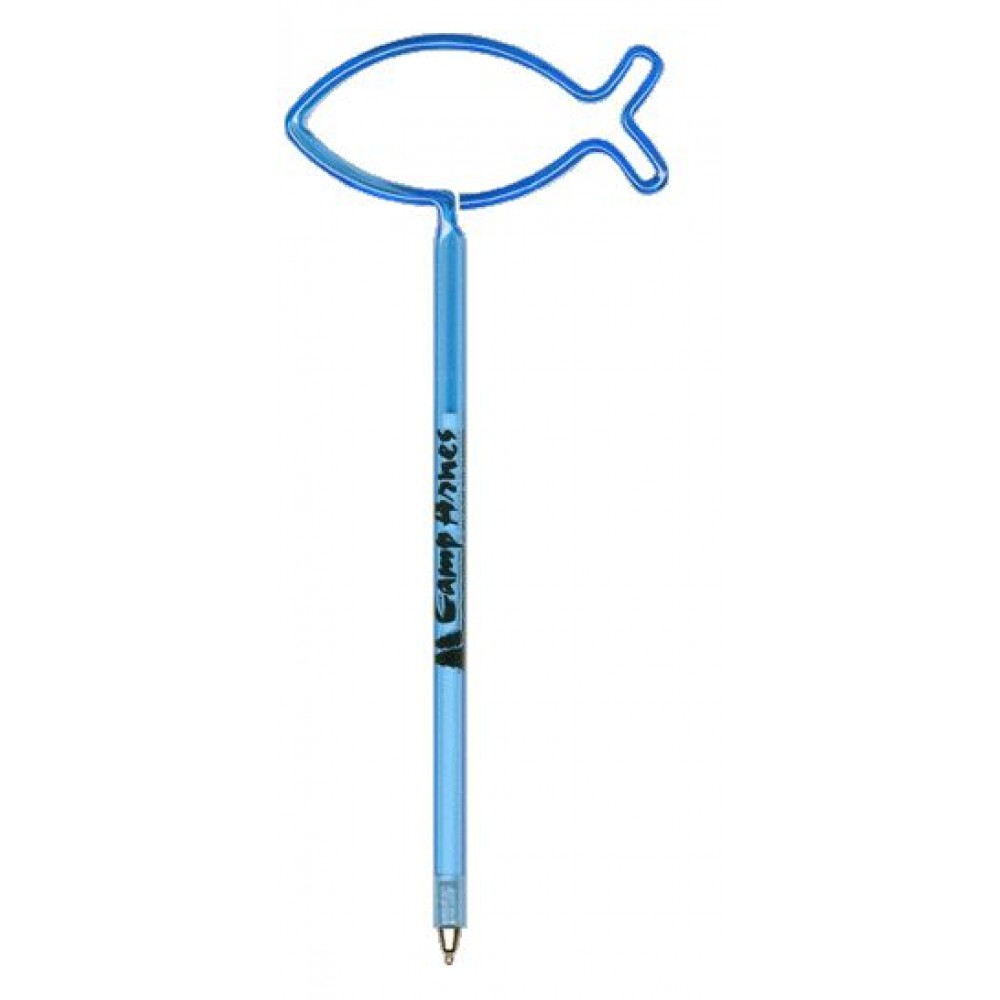 Christian Fish Inkbend Standard, Bent Pen Logo Branded