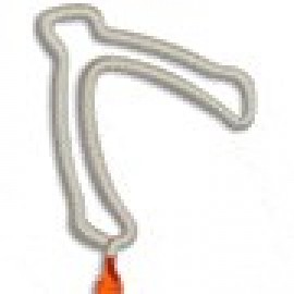 Logo Branded Wishbone Multi-Color Inkbend Standard, Bent Pen
