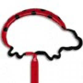 Custom Engraved Ladybug Multi-Color InkBend Standard Bent Pen