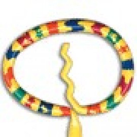 Easter Egg Cracked Multi-Color Inkbend Standard, Bent Pen Custom Imprinted