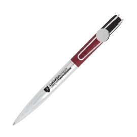 Logo Branded Olly Metal Ballpoint Pen - Red