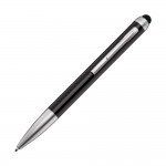 Logo Branded Nuvo Metal Pen/Stylus - Black