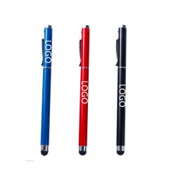 Custom Imprinted 2 in 1 Ballpoint Pens and Stylists Pens for Touch Screens- Customized Logo