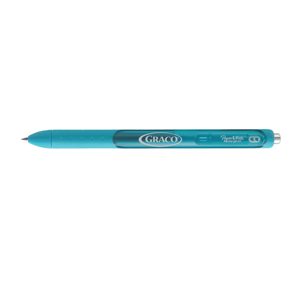 Paper Mate Inkjoy Gel - Black Ink - Teal Custom Imprinted