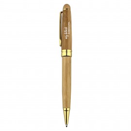 Custom Engraved Boron Bamboo Pen  Custom Engraved Boron Bamboo Pen