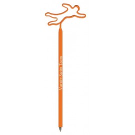 Logo Branded Swimmer Inkbend Standard, Bent Pen