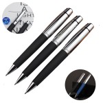 Metal PU Leather Ballpoint Pen Custom Engraved