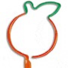 Custom Imprinted Orange Inkbend Standard, Bent Pen