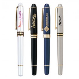 Royal Rollerball Pen - Brass Custom Imprinted  Royal Rollerball Pen - Brass Custom Imprinted