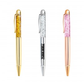 Custom Imprinted Glitter Metal Pen