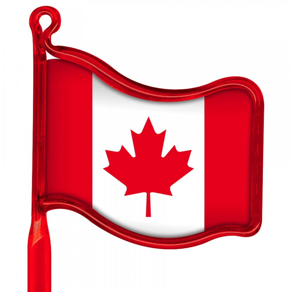 Inkbend Standard Billboard Pens W/ Canada Flag Stock Insert Custom Imprinted