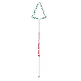 Custom Imprinted Tree Christmas Multi-Color Inkbend Standard, Bent Pen