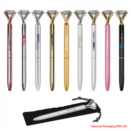 9 Carat Diamond Crystal Ballpoint Pen Custom Imprinted