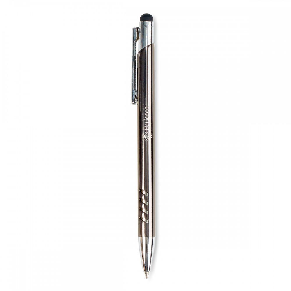 Custom Engraved Zebra Millennial Stylus/Retractable Ballpoint - Gunmetal Custom Engraved Zebra Millennial Stylus/Retractable Ballpoint - Gunmetal