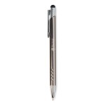 Custom Engraved Zebra Millennial Stylus/Retractable Ballpoint - Gunmetal