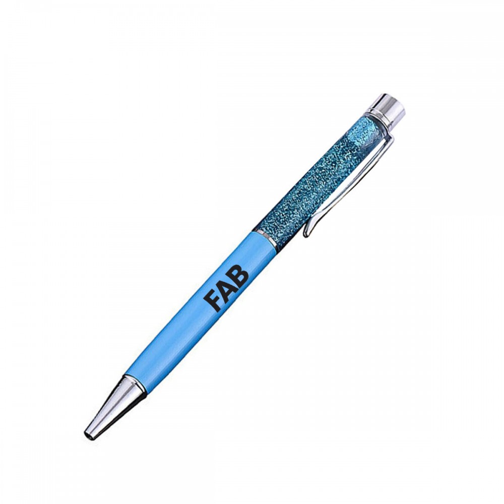 Glitterfall Twist Pens Custom Imprinted Glitterfall Twist Pens Custom Imprinted