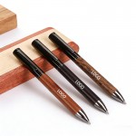 Vintage Solid Wood Twist Ballpoint Pen Custom Engraved