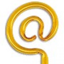Logo Branded At Sign Inkbend Standard, Bent Pen