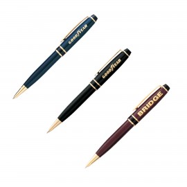 Logo Branded Eversharp Twist Action Ballpoint Pen w/Gold Accents