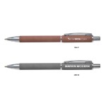 Aluminum Fabric Sand Ballpoint Pen Custom Imprinted