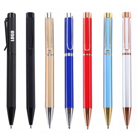 Twisted Action Metal Pen With Wired Clip Custom Engraved