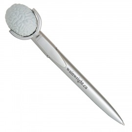 Custom Engraved Brain Specialty Pen w/Squeeze Topper
