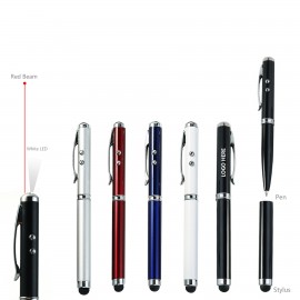 Custom Imprinted Detachable Stylus 4 In 1 Metal Pen