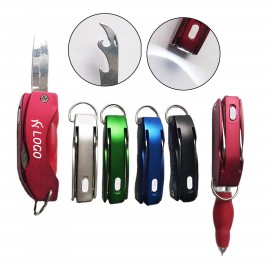 5-In-1 Multi-Functional Pen With Led Flashlight Custom Imprinted