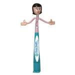 Logo Branded Female Health Care Professional Bend-A-Pen (Full Color Digital)