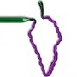 Logo Branded Grapes Inkbend Standard, Bent Pen