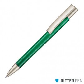 Logo Branded Ritter Stratos Pen - Green