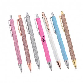 Metallic Yarn Glitter Ballpoint Pen Logo Branded  Metallic Yarn Glitter Ballpoint Pen Logo Branded