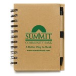 "Cruz" Larger Size Eco Inspired Jotter Notepad Notebook with Paper Pen Custom Imprinted