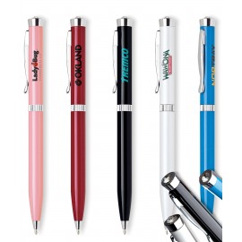 Logo Branded Aluminum Twist Action Ballpoint Pen